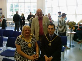 Mayor Coun Jacqui Williams, Consort Darren Byford and President David Pickover
